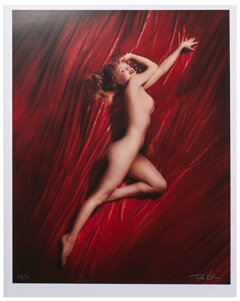 Tom Kelley Limited Edition Giclee Photograph of Marilyn Monroe -- ''Pose #2'' Photo Measures 17'' x 22''