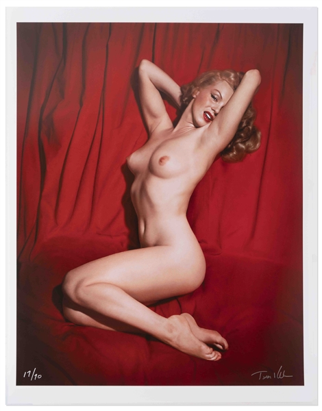 Lot Detail Tom Kelley Limited Edition Giclee Photograph Of Marilyn