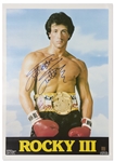 Sylvester Stallone Signed Rocky III Poster From 1982