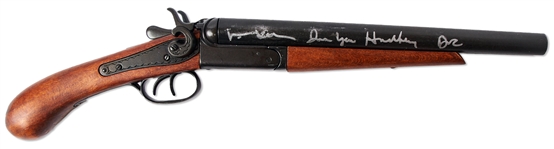 Val Kilmer Signed Tombstone Rifle -- Kilmer Writes Val Kilmer Im your Huckleberry Doc