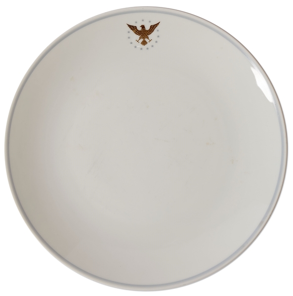 Scarce Presidential China Plate Used on John F. Kennedys Plane Caroline