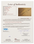 Madeleine Le Beau Signature -- The Rarest Autograph From the ''Casablanca'' Cast -- With JSA COA