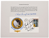 Charles Conrad Personally Owned Apollo 12 Crew-Signed Cover -- With Additional LOA Signed by Conrad