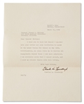 Charles Lindbergh Letter Signed -- With Full ''Charles A. Lindbergh'' Signature