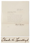 Charles Lindbergh Letter Signed -- With Full Charles A. Lindbergh Signature