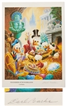 Carl Barks Signed DuckTales Disney Print