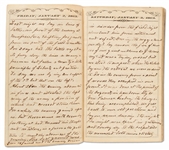 1863 Civil War Diary & CDV of a 31st Indiana Infantryman -- ''...the mangled and torn corpse of friend & foe...with lofty patriotism...on the former & hate and revenge on the latter...''