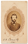 1863 Civil War Diary & CDV of a 31st Indiana Infantryman -- ''...the mangled and torn corpse of friend & foe...with lofty patriotism...on the former & hate and revenge on the latter...''