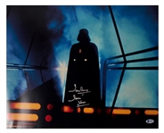 David Prowse Signed Photo as Darth Vader from Star Wars -- Measures 19.75 x 15.75 -- With Beckett COA