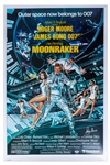 Roger Moore Signed Moonraker Poster