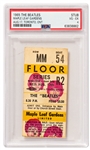 The Beatles Concert Ticket from 1965 -- Encapsulated by PSA