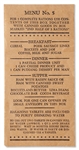 Apollo 11 Space Food Display Including Two Food Items, Menu & Brochure ''Feeding America's Astronauts''