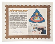 Apollo 8 Flown Beta Cloth, Signed and from the Personal Collection of Frank Borman