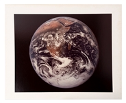 Large Format NASA Chromogenic Photograph of the Blue Marble -- Measures 20 x 16