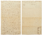 Thomas Jefferson's Signed Acknowledgement that He Admires One of the Most Famous Native-American Speeches, Where Red Jacket Blames the White Man for Country Confiscation and Hypocritical Proselytizing