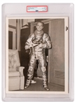 Type I NASA Photo Showing Alan Shepard in His Mercury Spacesuit Shortly Before MR-3 -- Encapsulated by PSA