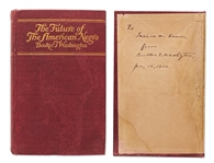 Booker T. Washington Signed First Edition, First Printing of His First Major Publication, The Future of the American Negro