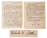 Malcolm X Autograph Letter Signed Malcolm X Little from Prison in 1951 to the Prison Commissioner, Requesting a Transfer -- ...my understanding of Islam has matured...