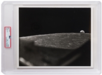 Apollo 8 Earthrise Photo with NASA Press Release on Verso