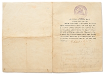 Haile Selassie Letter Signed as Emperor of Ethiopia -- With PSA/DNA COA