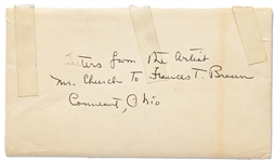Collection of Four Animal Drawings by Illustrator Frederick Stuart Church Within a Group of Letters