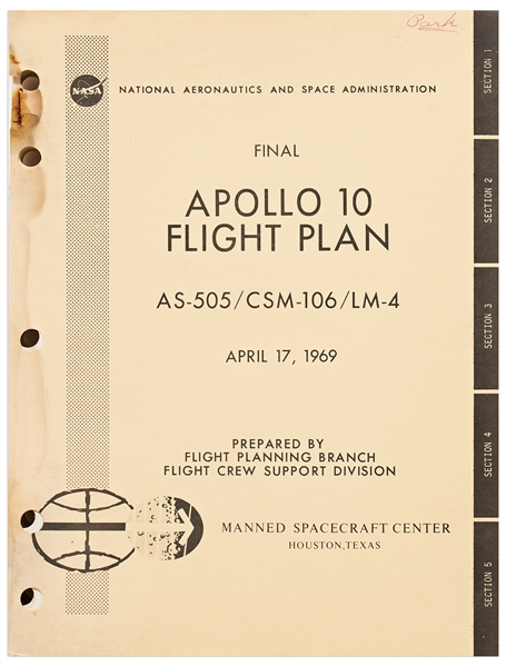 NASA ''Final Apollo 10 Flight Plan''