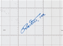 Dave Scott Signed World Map of the Apollo 15 Earth Orbit
