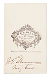 Civil War General William Tecumseh Sherman Signed CDV