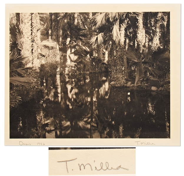 Tom Millea Signed Platinum-Palladium Photograph -- Measures 10.875'' x 13.875''