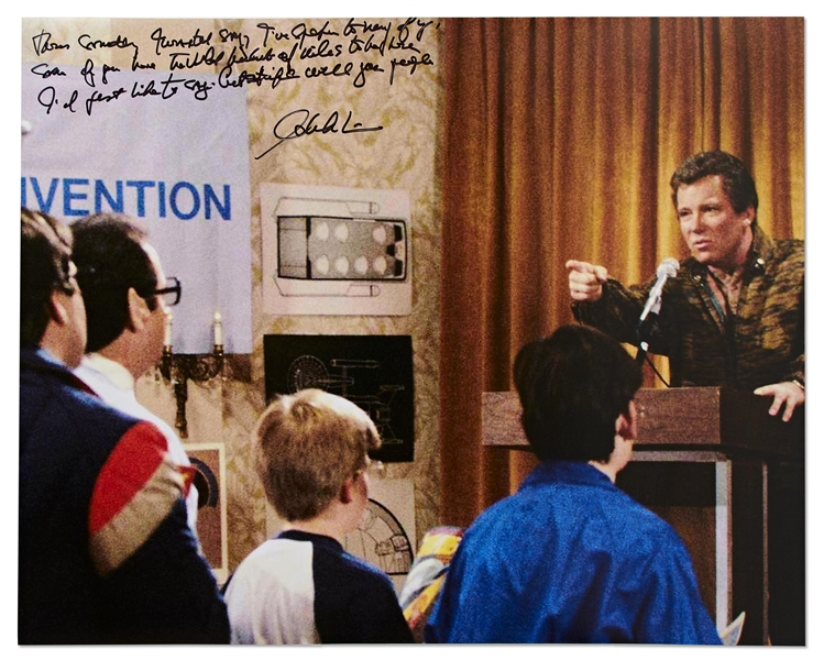 William Shatner Signed 20'' x 16'' Photo from His Famous 1986 ''Saturday Night Live'' Appearance