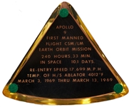 Apollo 9 Piece of Heat Shield from the Command Module ''Gumdrop''