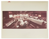 Red Number NASA Photo of Mission Control During Apollo 13 -- On A Kodak Paper