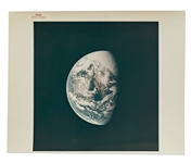 Red Number NASA Photo of the Earth from the Apollo 13 Mission -- On A Kodak Paper