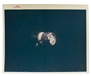 Red Number NASA Photo of the Damaged Service Module from the Apollo 13 Mission -- On A Kodak Paper