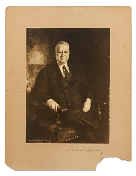 Large Herbert Hoover Archive -- Includes One Photo Signed by Hoover and 47 Letters Signed, Including One as President