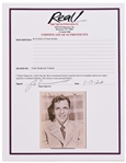 Frank Sinatra Signed 8'' x 10'' Photo -- With Roger Epperson COA