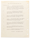 Original Hal Foster ''Prince Valiant'' Preliminary Artwork and Story Outlines -- #1898 for the 24 June 1973 Comic Strip