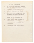 Original Hal Foster ''Prince Valiant'' Preliminary Artwork and Story Outlines -- #1949 for the 16 June 1974 Comic Strip