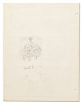 Original Hal Foster ''Prince Valiant'' Preliminary Artwork -- #2069 for the 3 October 1976 Comic Strip