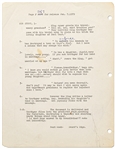 Original Hal Foster Signed ''Prince Valiant'' Preliminary Artwork and Story Outline -- #2187 for the 7 January 1979 Comic Strip