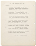 Original Hal Foster Signed ''Prince Valiant'' Preliminary Artwork and Story Outline -- #2189 for the 21 January 1979 Comic Strip