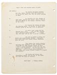 Original Hal Foster Signed ''Prince Valiant'' Preliminary Artwork and Story Outline -- #2201 for the 15 April 1979 Comic Strip