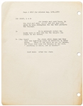 Original Hal Foster ''Prince Valiant'' Preliminary Artwork and Story Outline -- #2218 for the 12 August 1979 Comic Strip