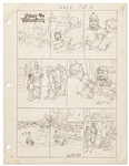 Original Hal Foster Signed Prince Valiant Preliminary Artwork and Story Outline -- #2228 for the 21 October 1979 Comic Strip