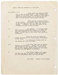 Original Hal Foster Signed ''Prince Valiant'' Preliminary Artwork and Story Outline -- #2228 for the 21 October 1979 Comic Strip