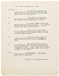 Original Hal Foster Signed ''Prince Valiant'' Preliminary Artwork and Story Outline -- #2230 for the 4 November 1979 Comic Strip
