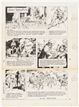John Cullen Murphy Prince Valiant Sunday Comic Strip Original Artwork -- #2584 Dated 17 August 1986