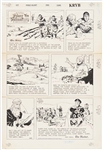 John Cullen Murphy Prince Valiant Sunday Comic Strip Original Artwork -- #2828 Dated 21 April 1991