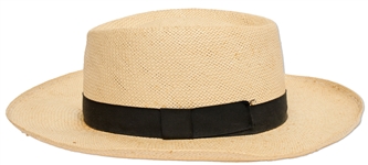 Truman Capotes Straw Hat, Famously Worn by Capote on the Cover of People Magazine in 1976