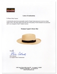 Truman Capote's Straw Hat, Famously Worn by Capote on the Cover of ''People'' Magazine in 1976